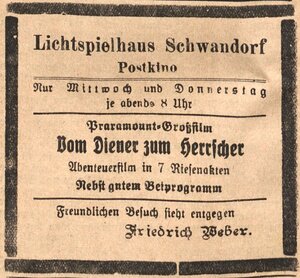 Bild vergr&ouml;&szlig;ern: 12.11.1925 Post