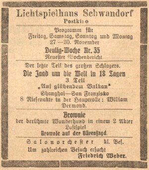 Bild vergr&ouml;&szlig;ern: 28.11.1925 Post