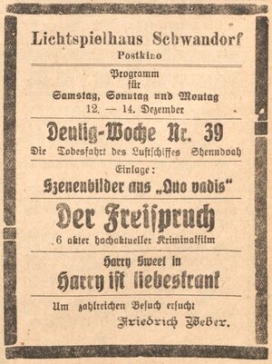 Bild vergr&ouml;&szlig;ern: 13.12.1925 Post