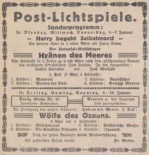 Bild vergr&ouml;&szlig;ern: 06.01.1926 Post