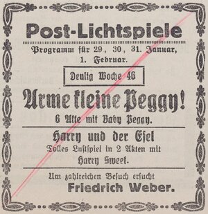 Bild vergr&ouml;&szlig;ern: 30.01.1926 Post
