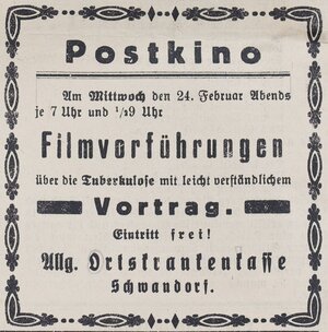 Bild vergr&ouml;&szlig;ern: 21.02.1926 Post