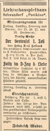 Bild vergr&ouml;&szlig;ern: 26.09.1925 Post