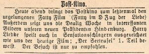 Bild vergr&ouml;&szlig;ern: 29.09.1925 Post
