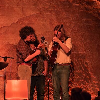 Drei Musiker der Band Midge's Pocket