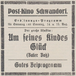 Bild vergr&ouml;&szlig;ern: 15.08.1926 Post