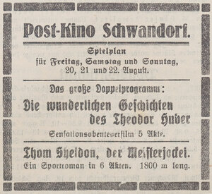 Bild vergr&ouml;&szlig;ern: 21.08.1926 Post