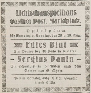 Bild vergr&ouml;&szlig;ern: 29.08.1926 Post