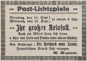 Bild vergr&ouml;&szlig;ern: 15.09.1926 Post