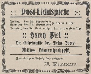 Bild vergr&ouml;&szlig;ern: 25.09.1926 Post