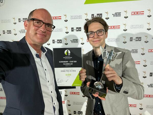 Stolz auf den Filmpreis: die Prosuzenten Thomas Faupel und Felix Albrecht