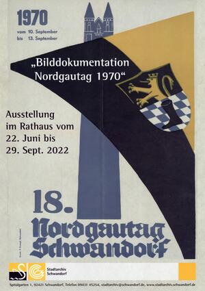 Bild vergrößern: Plakat Bilddokumentation Nordgautag 1970