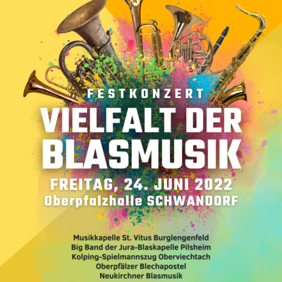 Vielfalt der Blasmusik - Konzertplakat